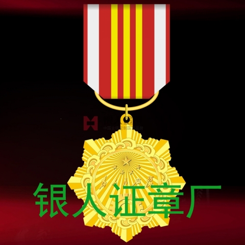 中共陜西定邊縣委公務員三等功獎章定制