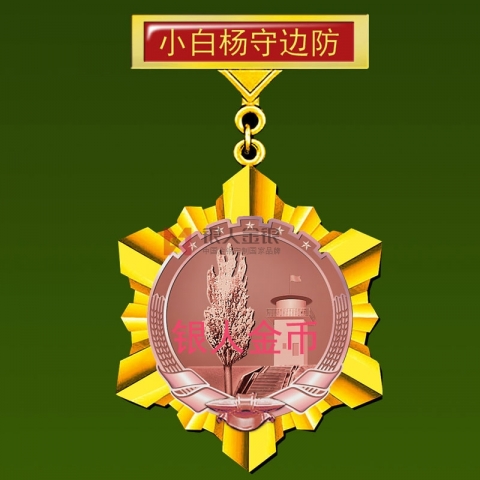 2013年10月蘭州軍區69338部隊小白楊哨所紀念章制作